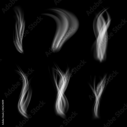 Smoke abstract pattern web set collection