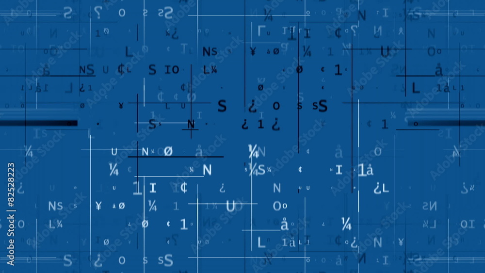 Digital code against blue background Digital code against blue background