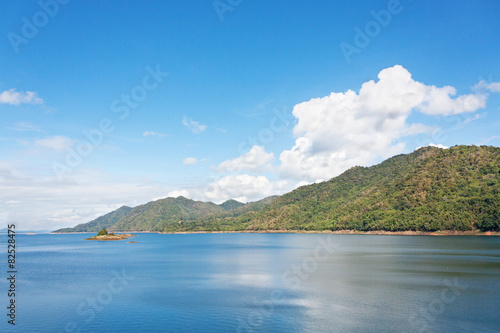 Scenic landscape near Khuean Srinagarindra National Park Kanchan