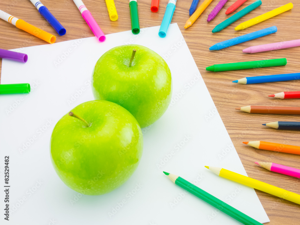 Naklejka premium Drawing Apple