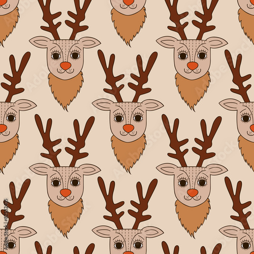 Deer seamless pattern
