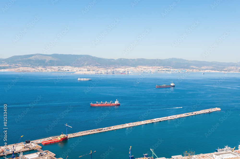 View of Gibraltar Bay