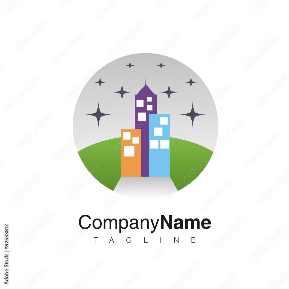 city building vector logo icon city building vector logo icon
