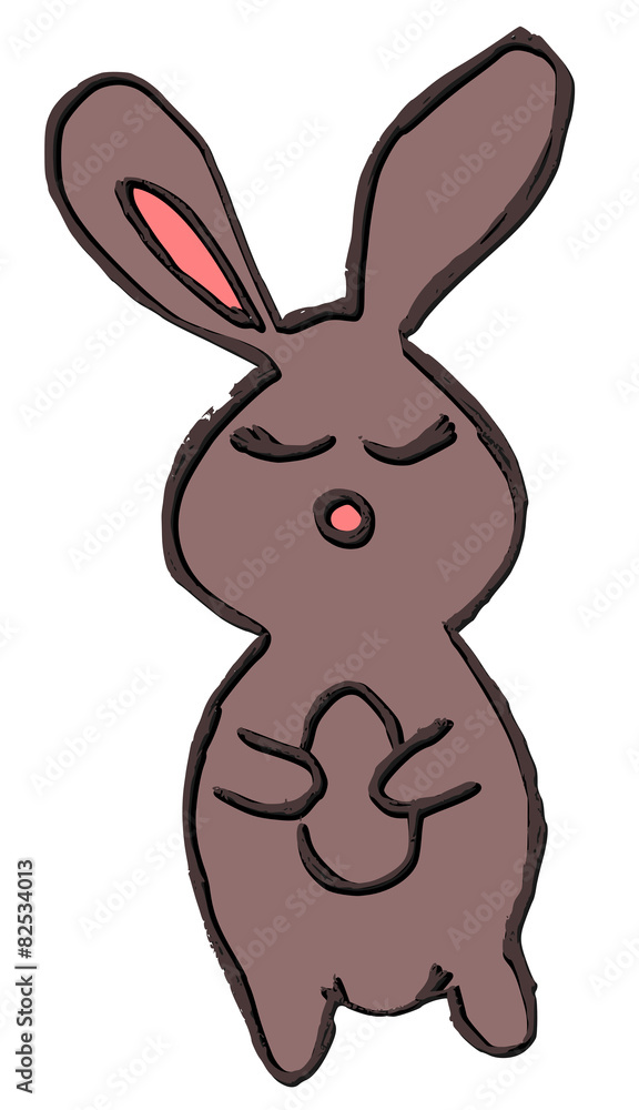Chocolate bunny isolated on white background Chocolate bunny isolated on white background