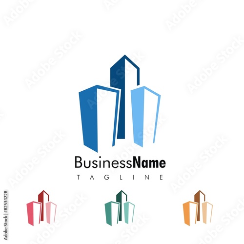 city building vector logo icon