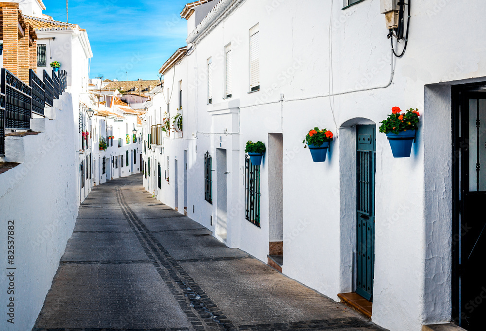 Fototapeta premium Picturesque street of Mijas