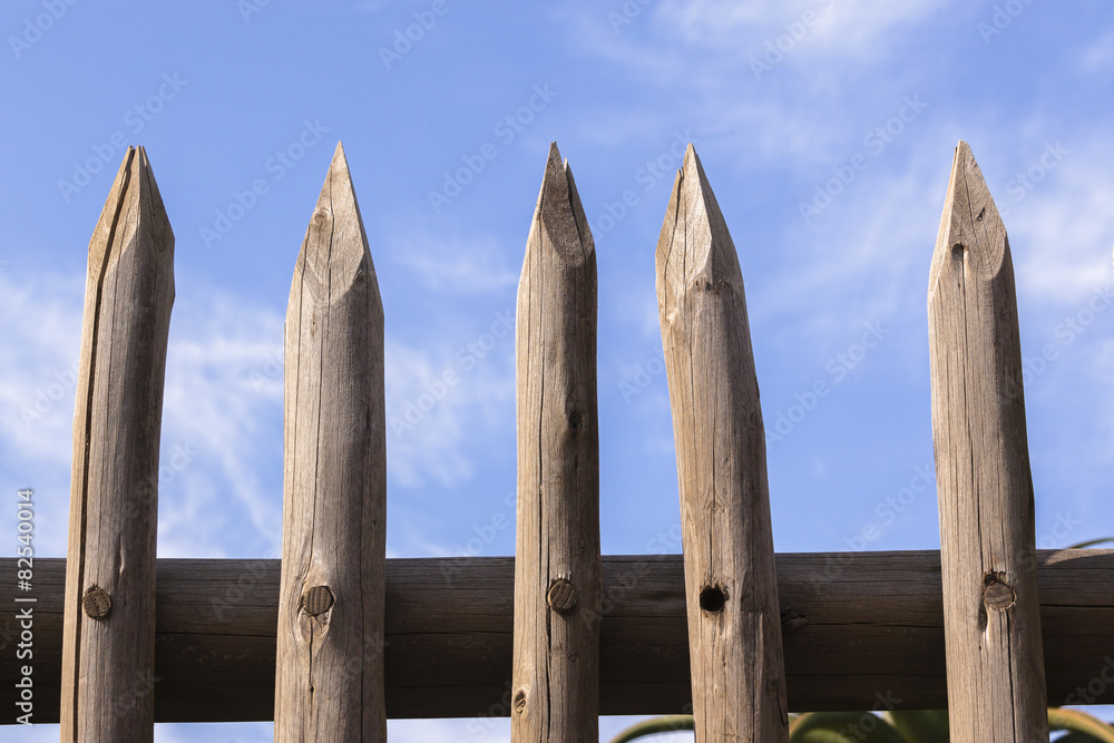 Fence Poles Sharp Tips