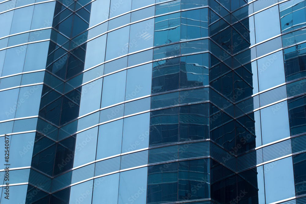 Fototapeta premium Office glass windows background,Hong Kong, Asia.