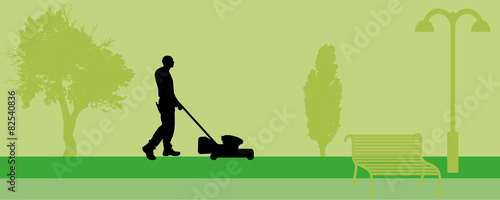 Vector silhouette of people.