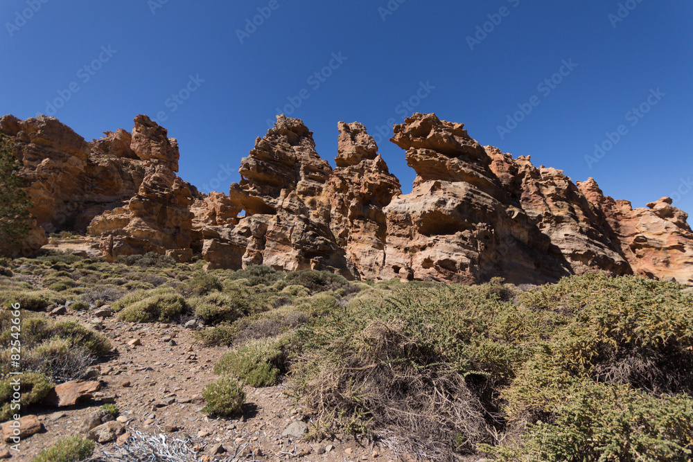 Fototapeta premium volcanic landscape / desert mountain
