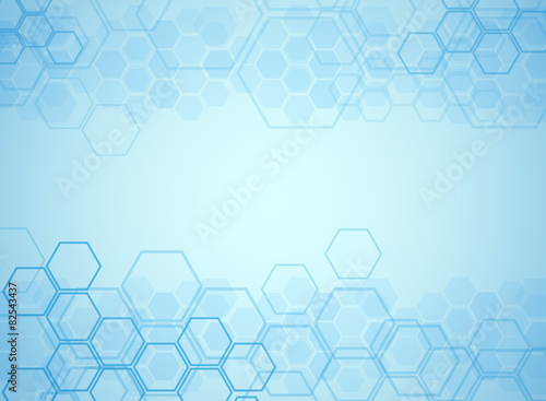 Abstract molecules medical background