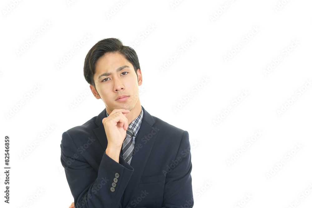 考える男性 考える男性