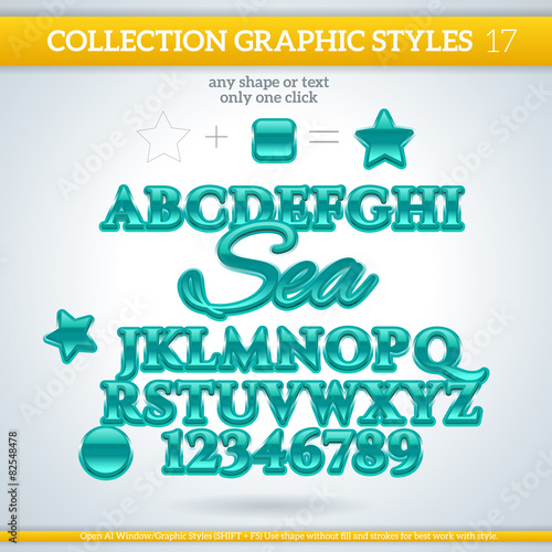 Sea Graphic Styles for Design. use for decor, text, title, cards