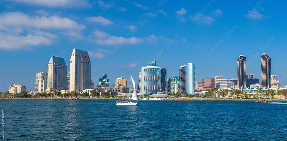 Fototapeta premium San Diego skyline CA