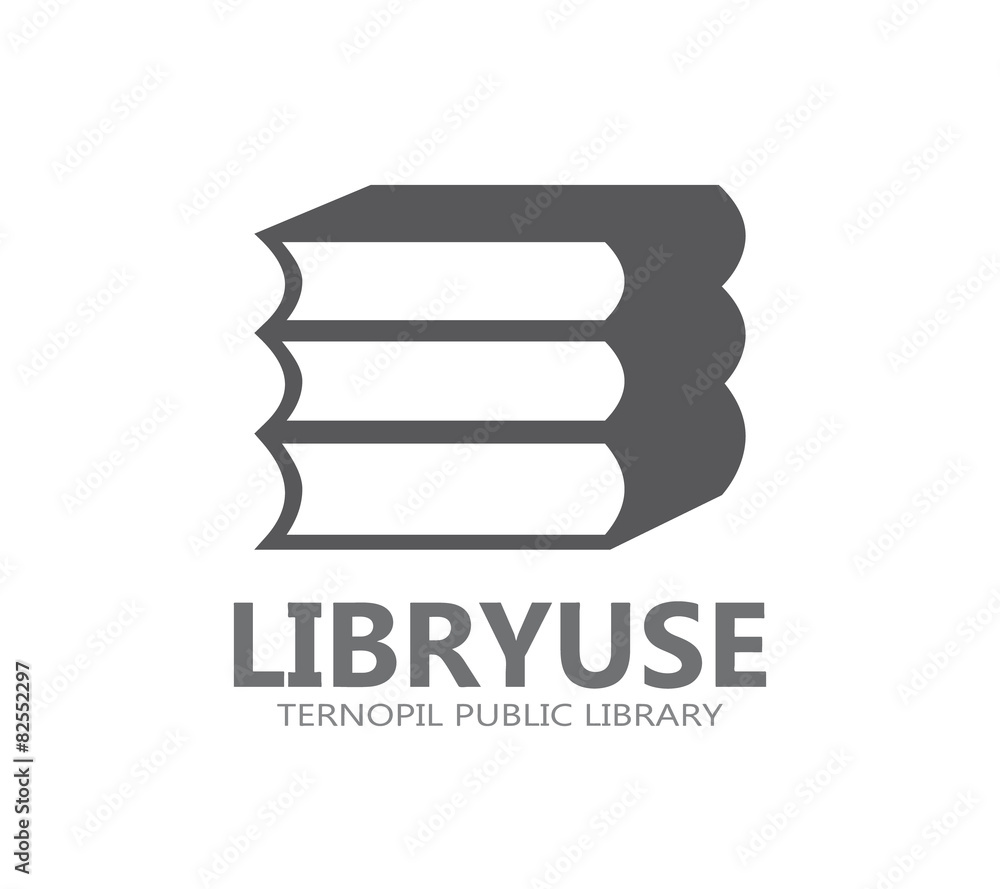 Book logo or symbol icon Book logo or symbol icon