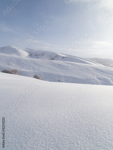 snowy mountains in Kazakhstan © schankz