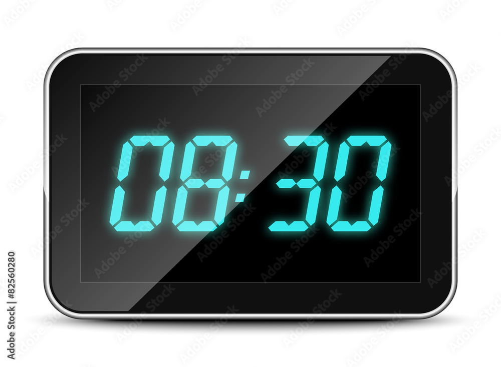 Digital clock icon, vector illustration Digital clock icon, vector illustration