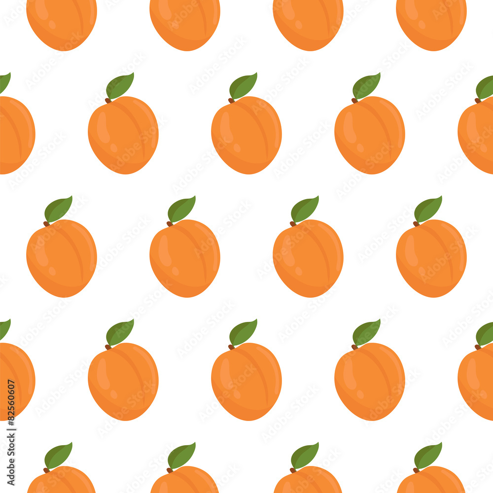 Seamless pattern with apricots Seamless pattern with apricots