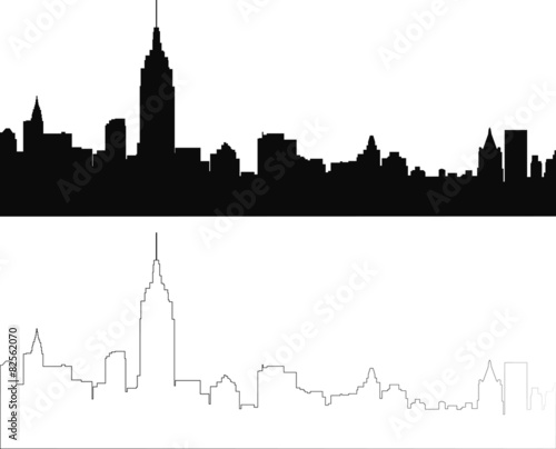 silhouette of city in black and transparent  part 5