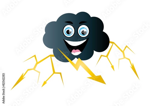 chmura, czarna chmura, burza, błyskawice