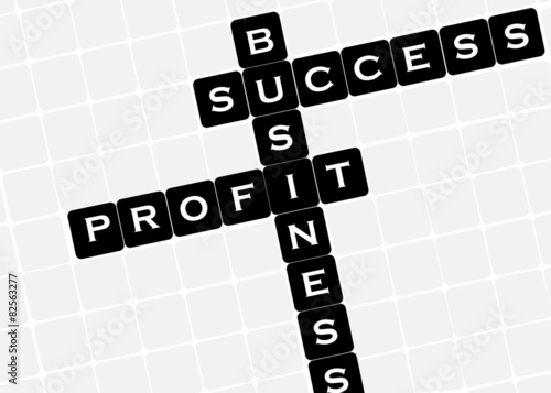 Vector business english words