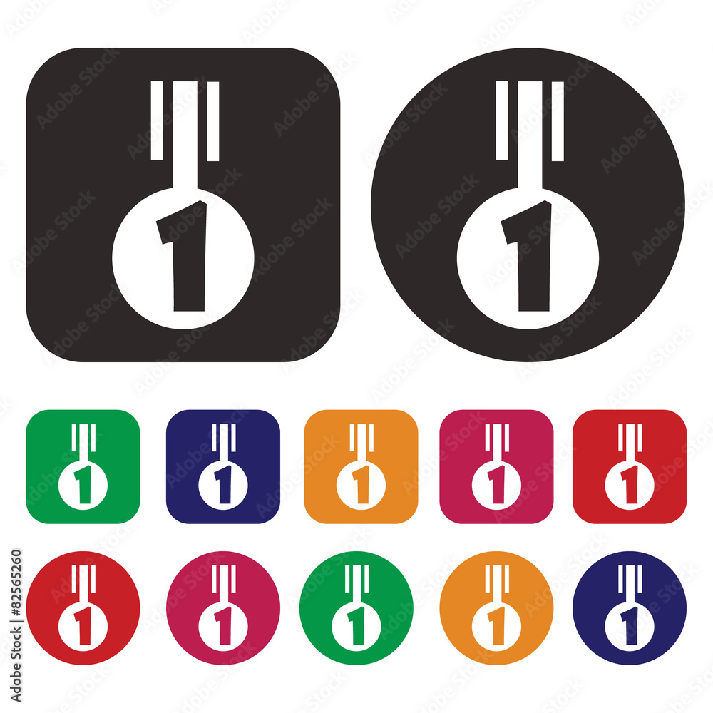 Trophy and prize icons Trophy and prize icons