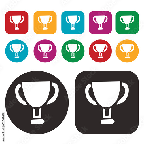 Trophy and prize icons