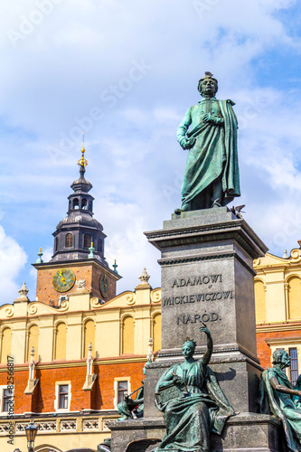 Cloth Hall, and A. Mickiewicz monument, Krakow