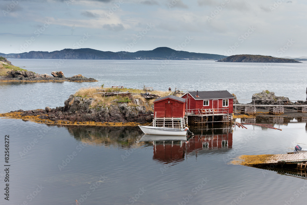 Newfoundland fishing shacks NL Atlantic Canada