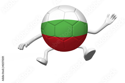Cartoon soccer ball concept