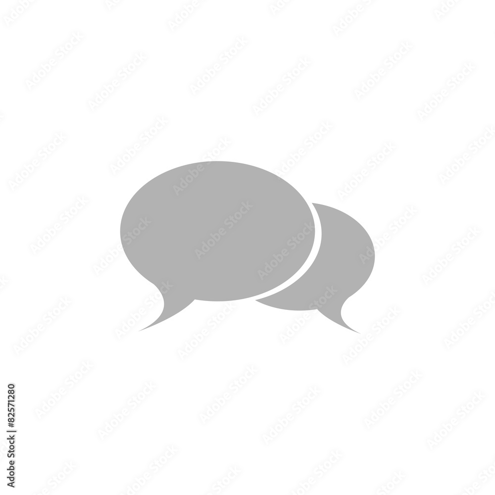 A simple chat window icon. A simple chat window icon.