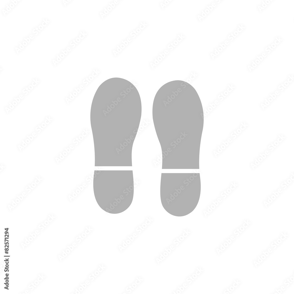 Simple icon marks of shoe soles. Simple icon marks of shoe soles.