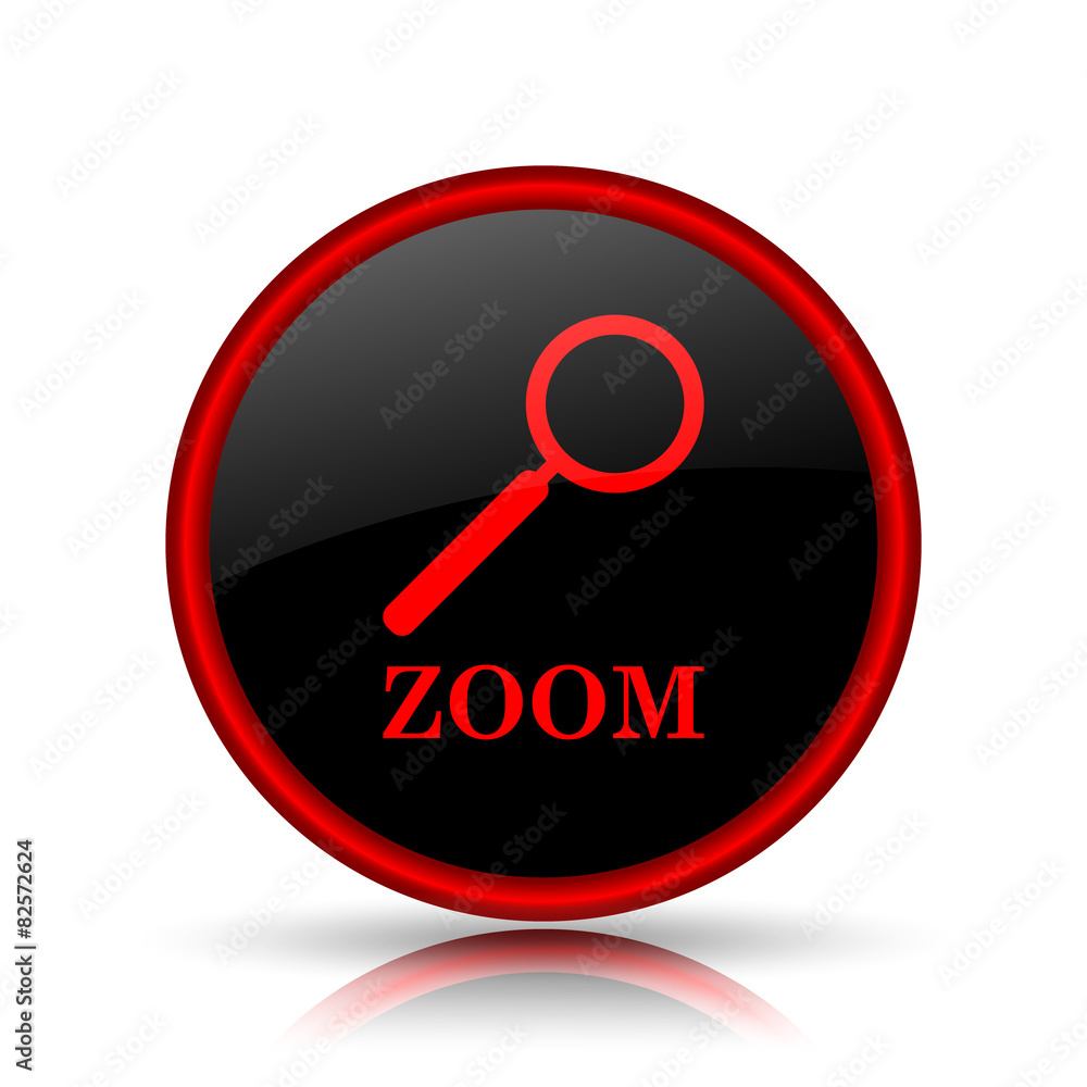 Zoom with loupe icon Zoom with loupe icon