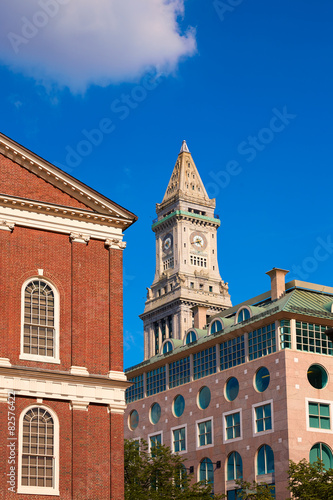 Boston Clock tower Custom House Massachusetts