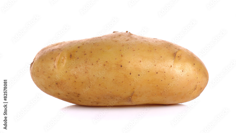 Raw Potato isolated on the white background Raw Potato isolated on the white background