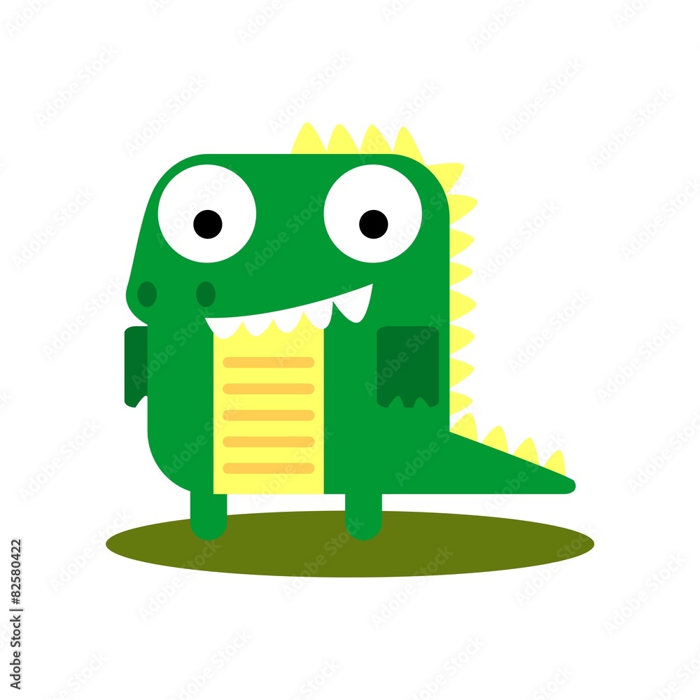 Cute Crocodile with large eyes cartoon Stock Vector | Adobe Stock Cute Crocodile with large eyes cartoon Stock Vector | Adobe Stock