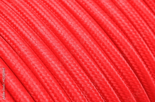 Red electric cable as texture