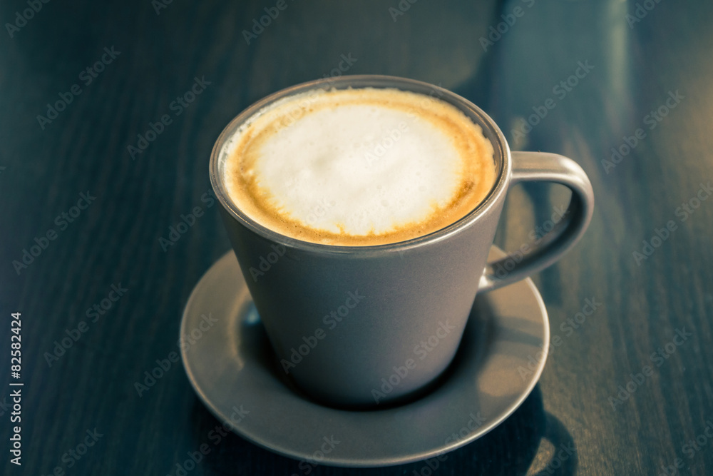 Coffee cup on the table Coffee cup on the table