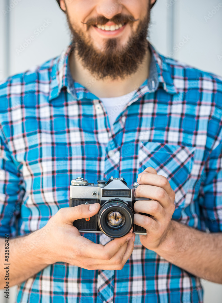 Man making picture Man making picture