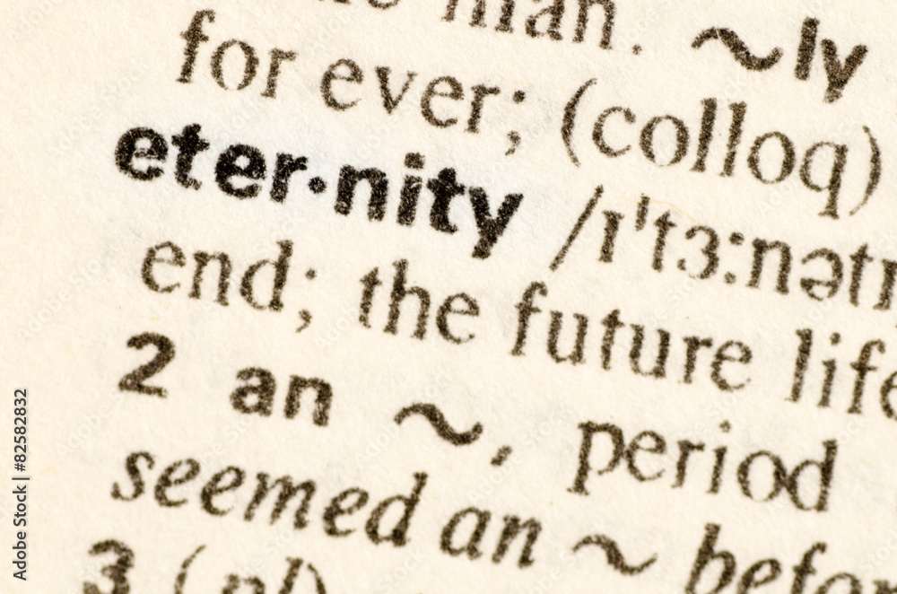 Dictionary definition of word eternity