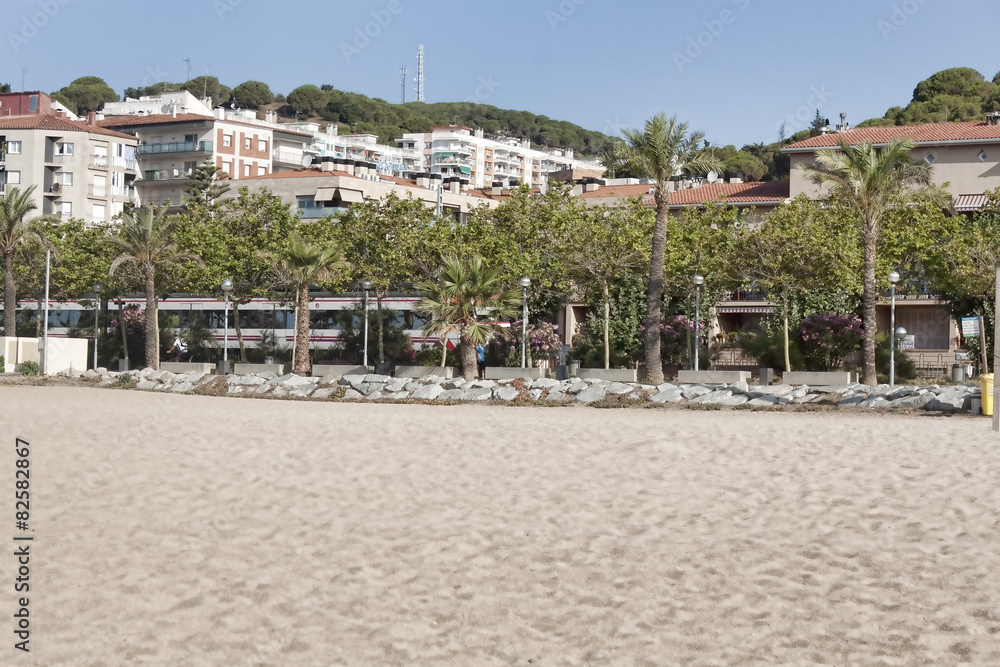 The beach of Calella