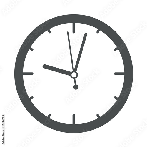 Icono redondo reloj gris photo