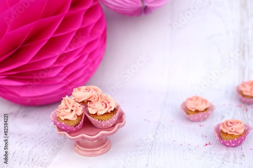 Gluten-Free Pink Mini Cupcakes