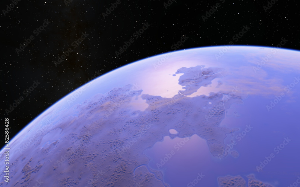 Naklejka premium Fantastic far away Exo Planet