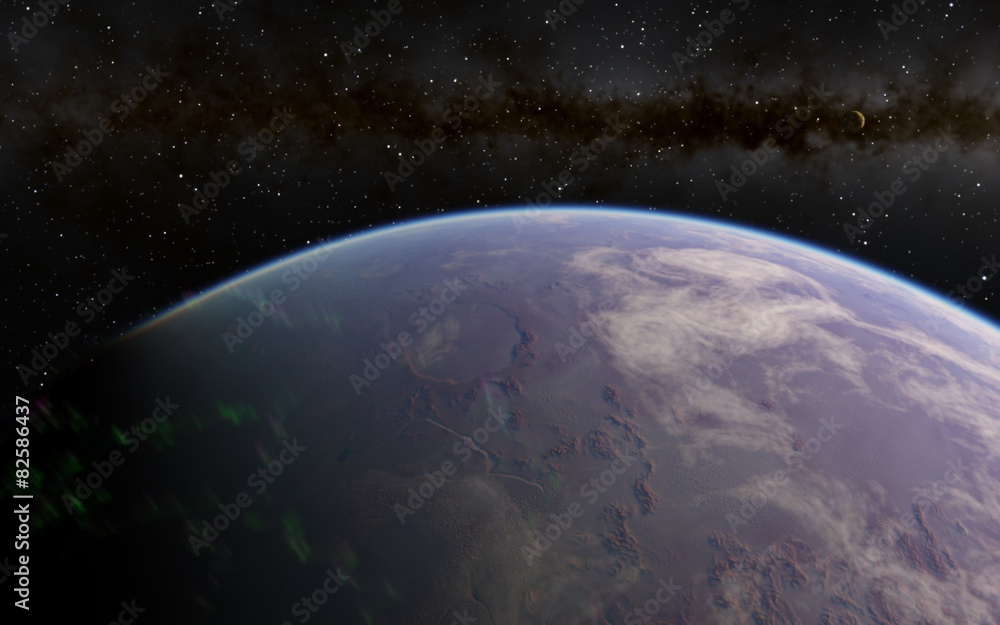 Obraz premium Fantastyczna, odległa planeta Exo