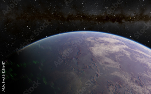 Fototapeta Naklejka Na Ścianę i Meble -  Fantastic far away Exo Planet