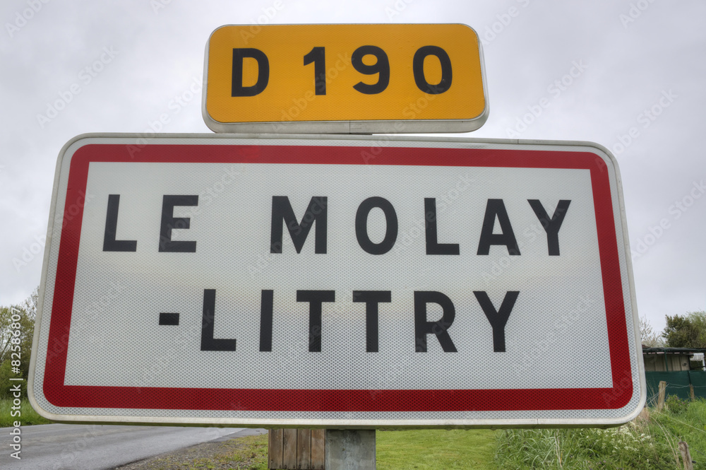 Le Molay-Littry - Panneau de commune