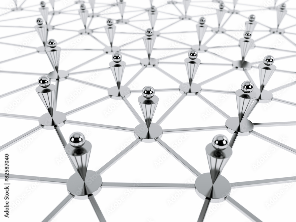 social network concept over the white background social network concept over the white background