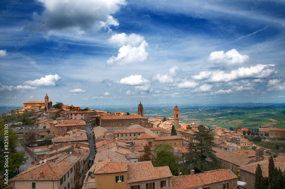 Veduta di Montalcino