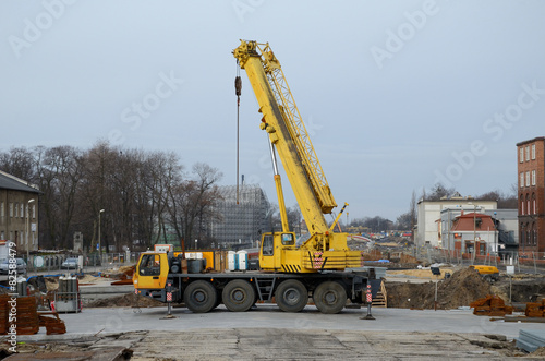 Obraz na płótnie Construction site w salonie
